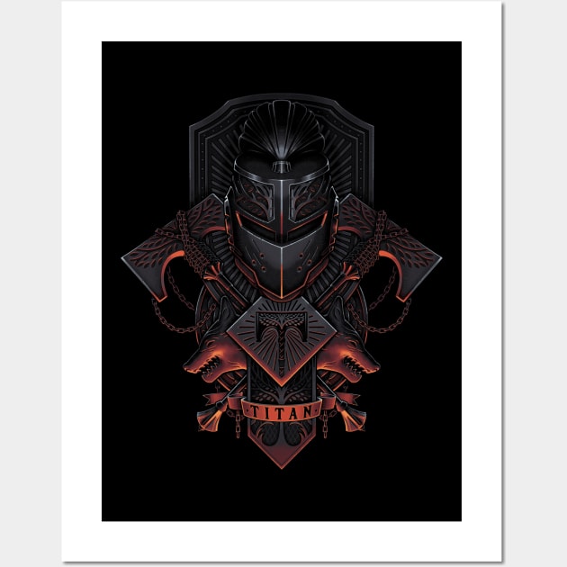 Iron Lord Titan Wall Art by IanPesty